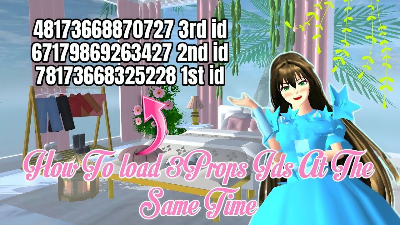 Как загрузить 3 идентификатора реквизита одновременно в Sakura School Simulator #sakuraschoolsimu...