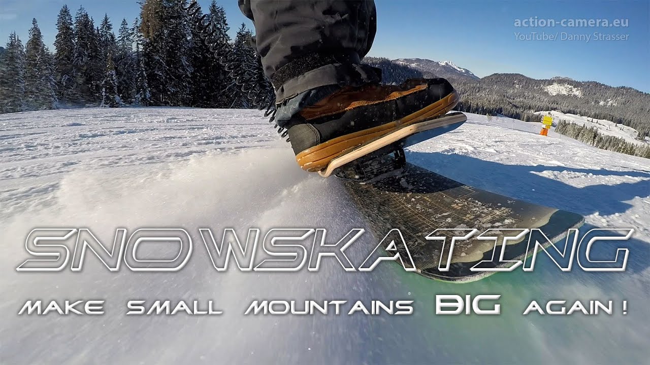 Snowskate slope carving