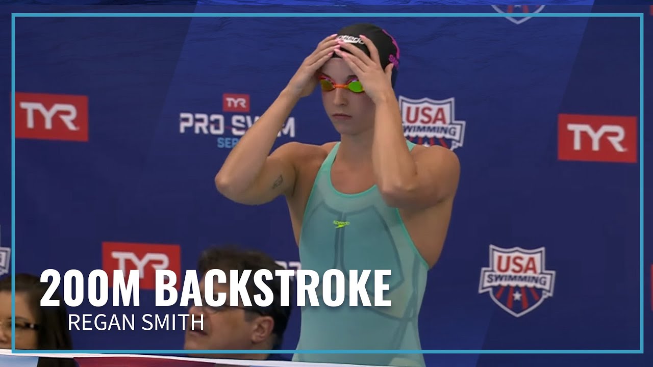 Regan Smith Strong Swim in 200M Backstroke Despite Losing Cap | 2025 TYR Pro Swim Series Westmont