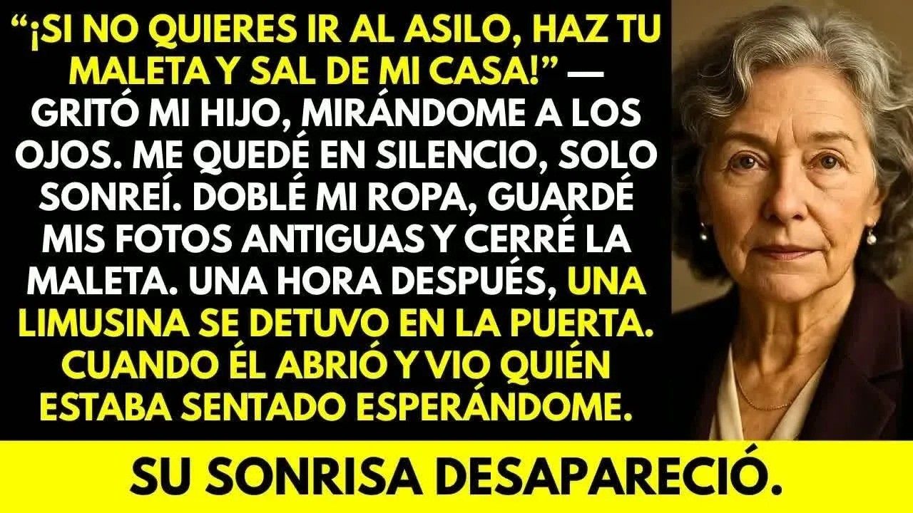 Mi hijo me echó de casa; cuando vio la limusina que vino a buscarme, su sonrisa desaparec