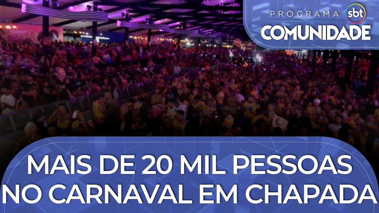 Mais de 20 mil pessoas no carnaval em Chapada