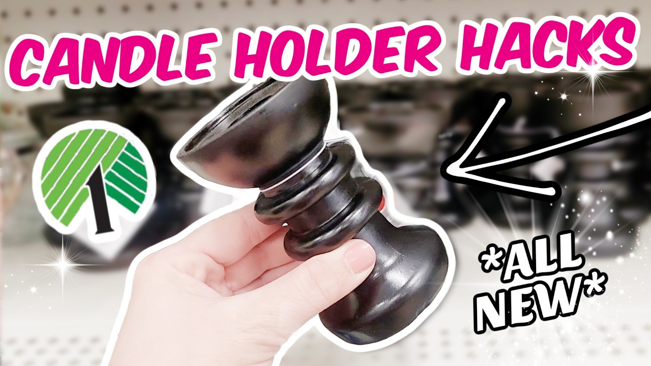 You'll never look at Dollar Tree Candle Holders the same way again! (genius hacks to try ASAP)