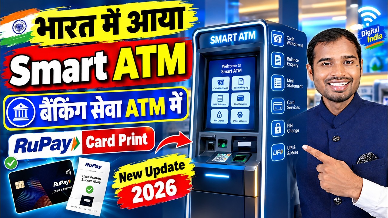 Smart ATM Banking Launch in India | How to print a Debit Card from an ATM | New Smart ATM News 2026