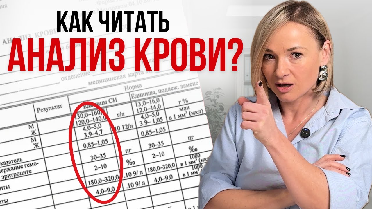 ЭТО СПАСЕТ ВАМ ЖИЗНЬ! Как расшифровать АНАЛИЗ КРОВИ?
