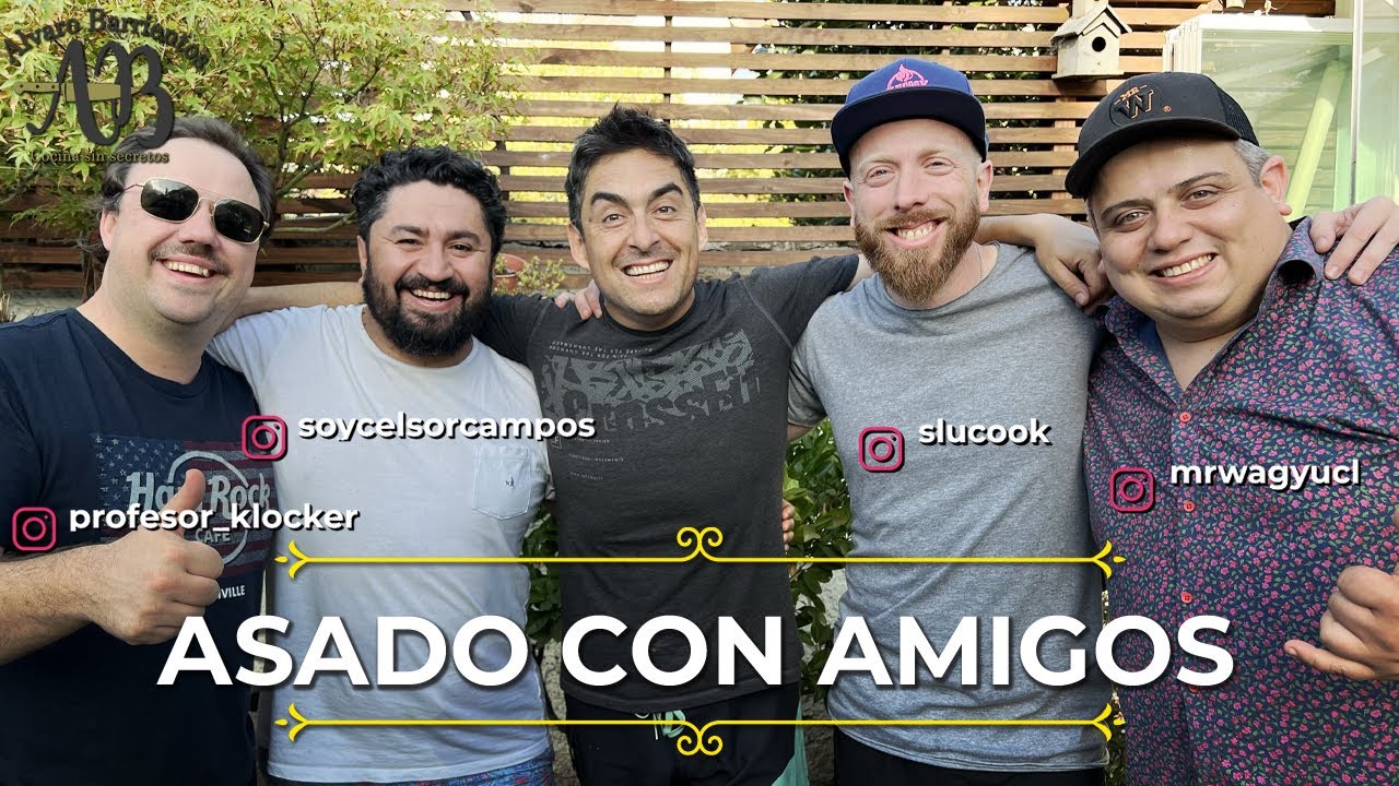 ASADO CON AMIGOS. GENIOS DE LA PARRILLA COCINANDO Y PASANDOLO BIEN - ALVARO BARRIENTOS