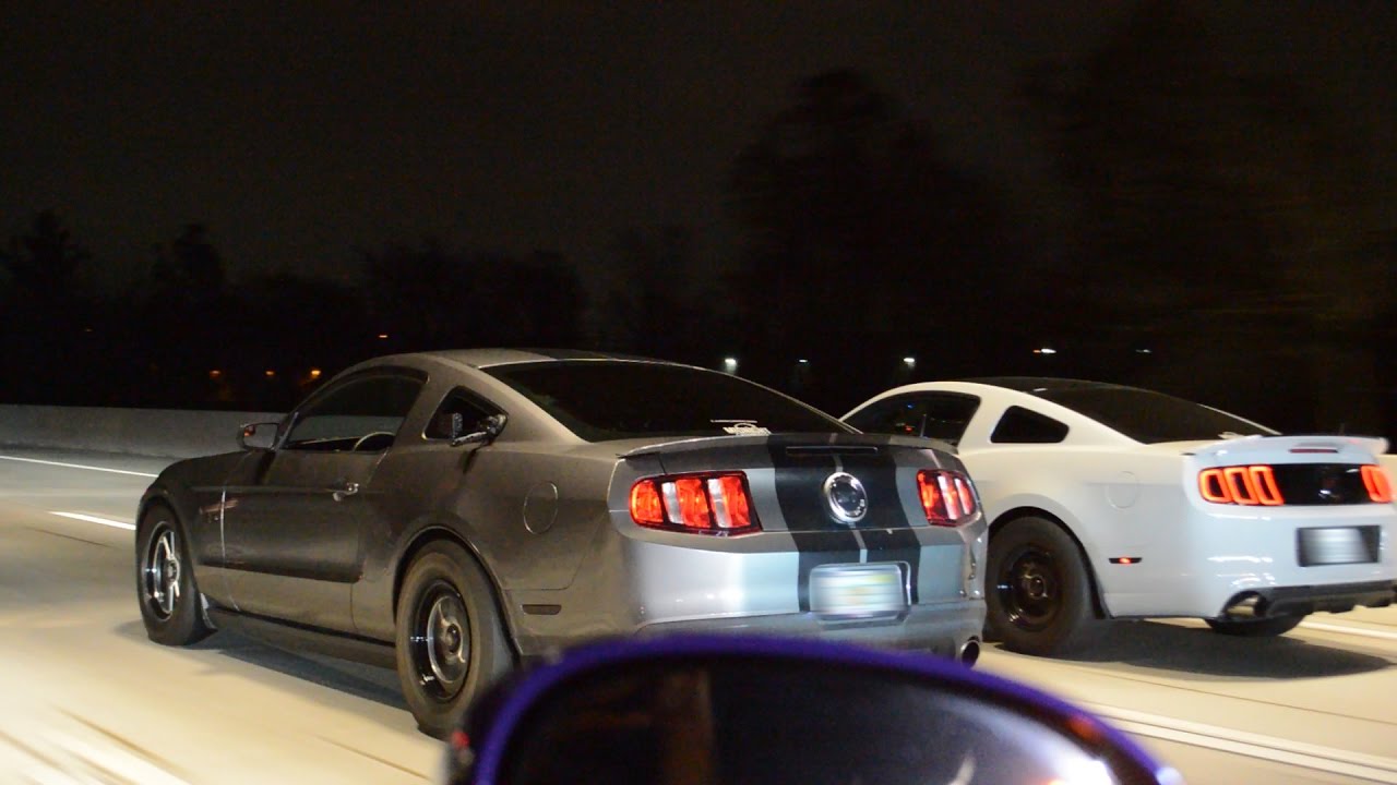 2 Boosted Coyotes vs 2 Hellcats and 2017 Camaro ZL1
