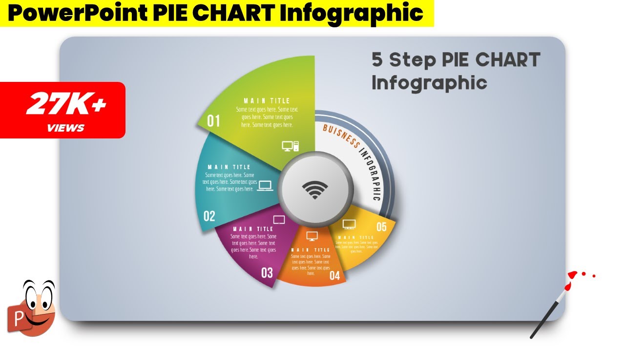 27.Graphic design | Office 365 | Free PowerPoint Templates | 3d pie chart