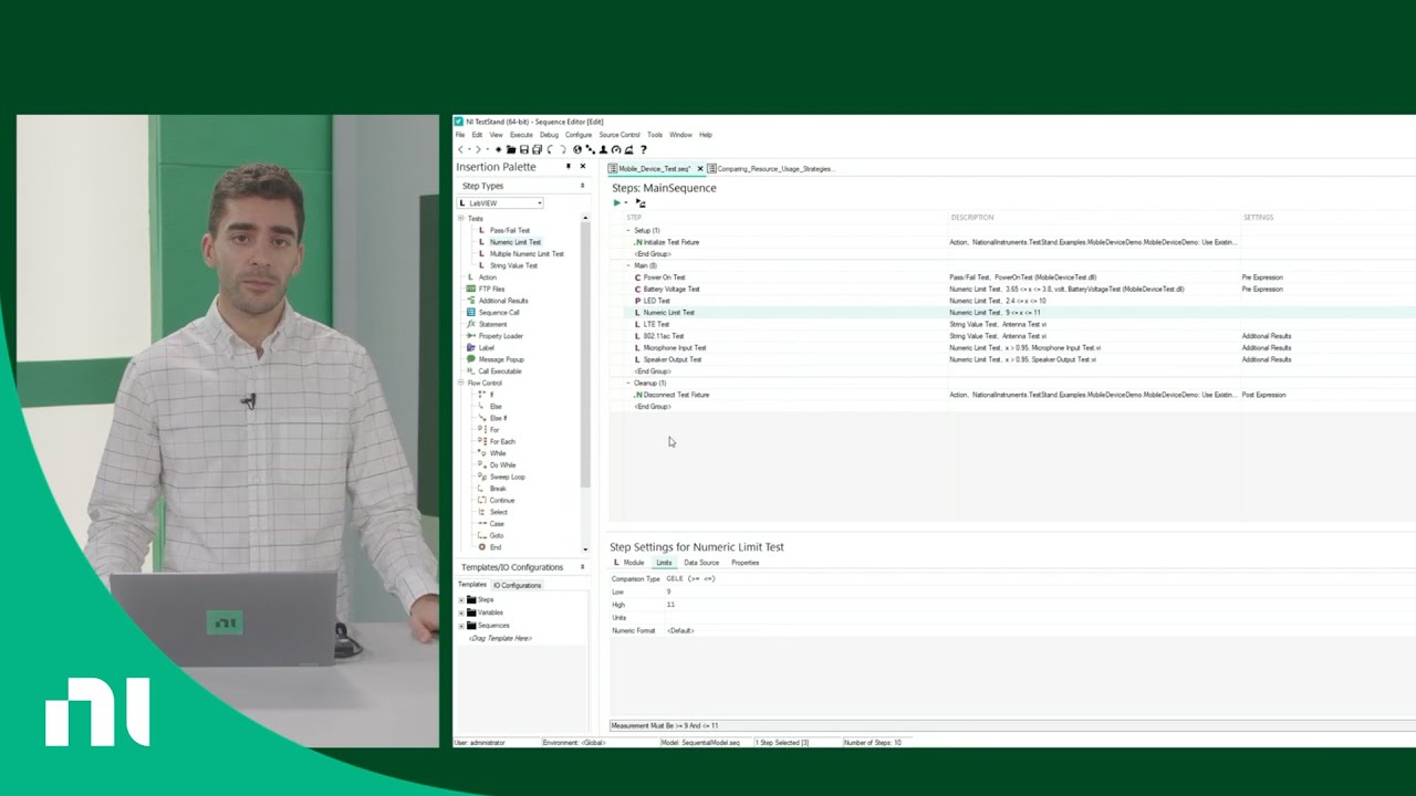 Automate a Sequence of Tests with LabVIEW and TestStand