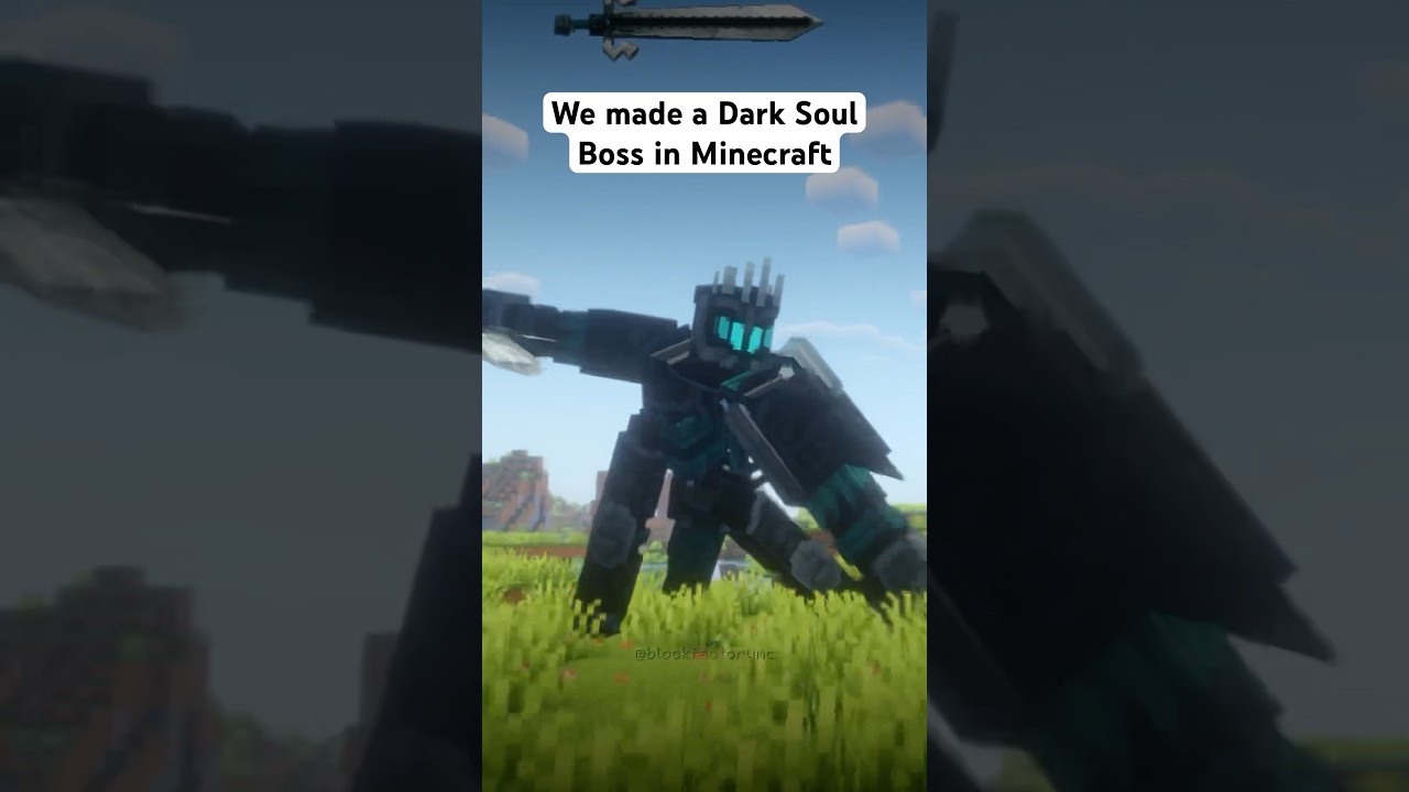 We made a Dark Soul Boss in #minecraft #minecraftmods mod name: Bosses&rsquo; Rise