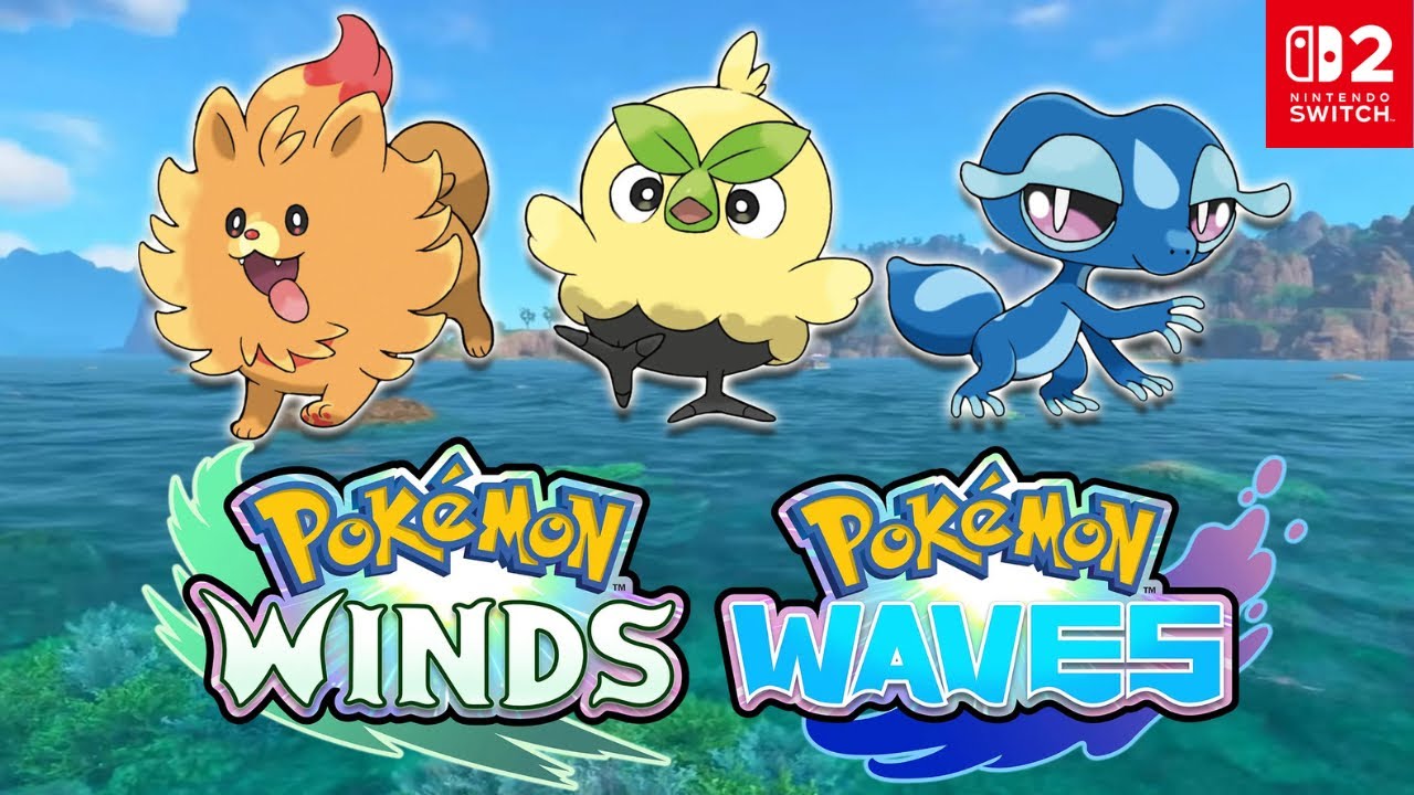 Pokémon Winds and Waves officially announced!!What starter will you choose? 