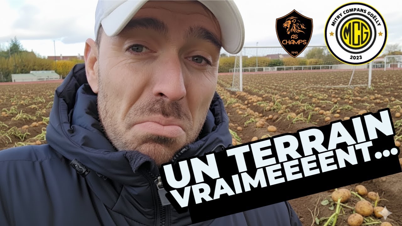 On voulait jouer un match sommet… on a joué dans un potager 😭🌱
