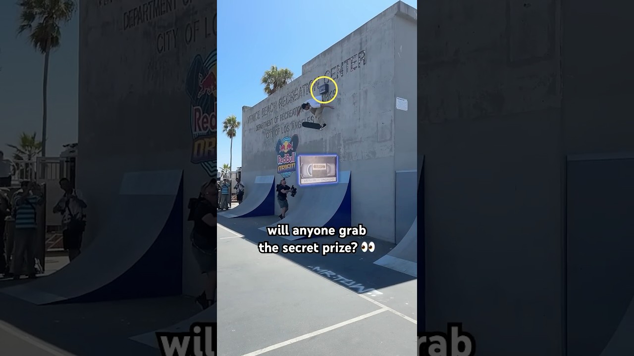unlock the wall ride. find the tape. earn your wiiings 🎮🛹 #skatechallenge #wallride #redbullorigin