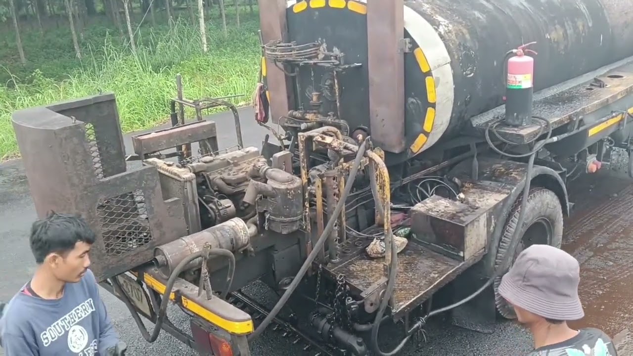 #ทำถนน #เครื่องจักรหนัก 