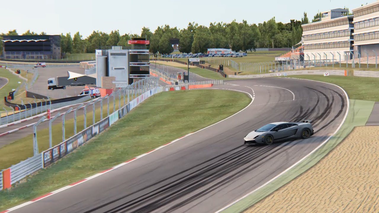 260208 Assetto Corsa · Gallardo SL 2007 (540 Nm) · Brands Hatch Indy (Cam 9)