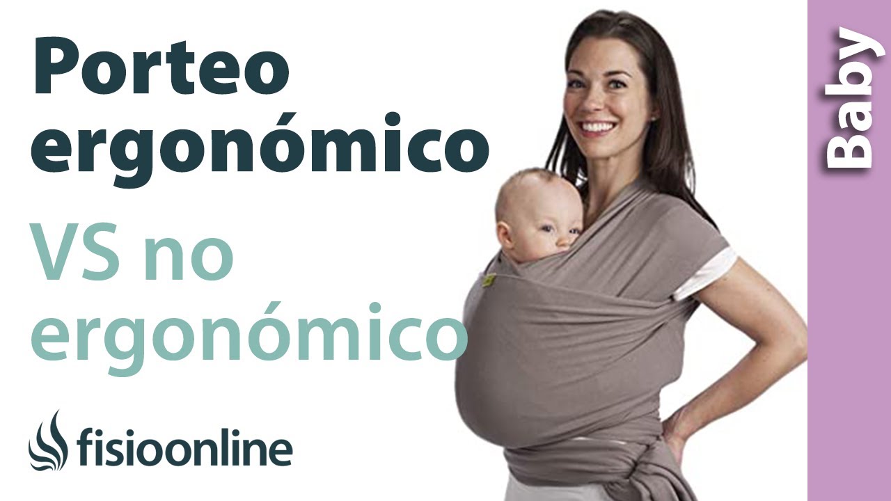 Porteo ergonómico contra no ergonómico