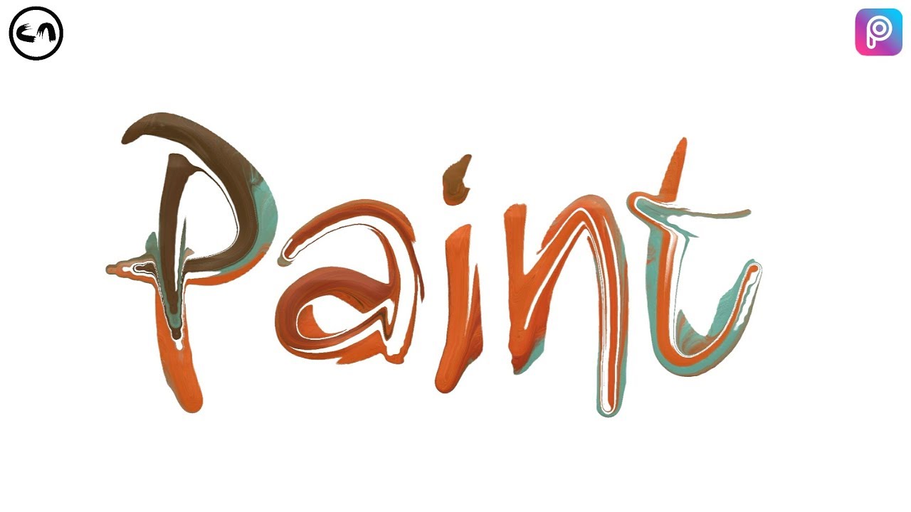 Paint Text Effect - Picsart Tutorial