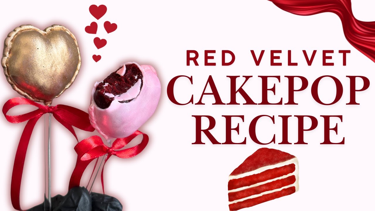 RED VELVET CAKEPOP RECIPE EASY TUTORIAL