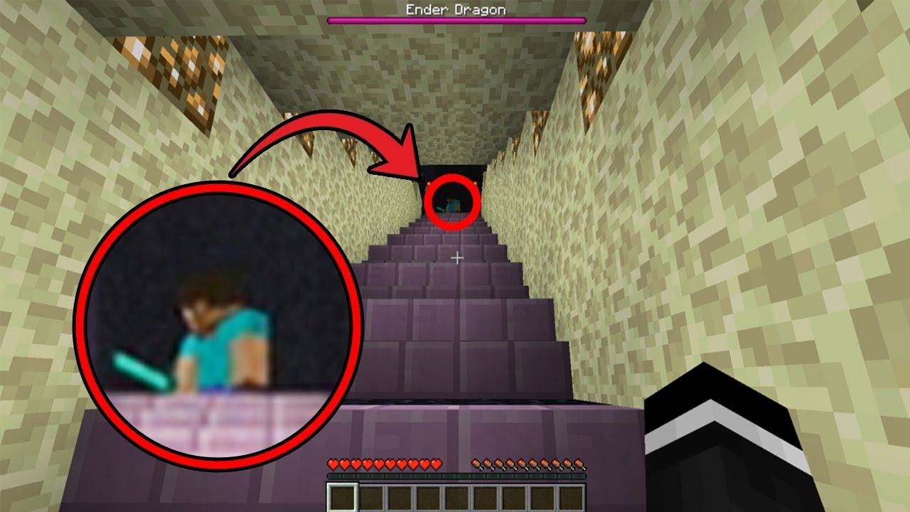 I followed Herobrine in to the End Portal in Minecraft... (Scary Minecraft Video)