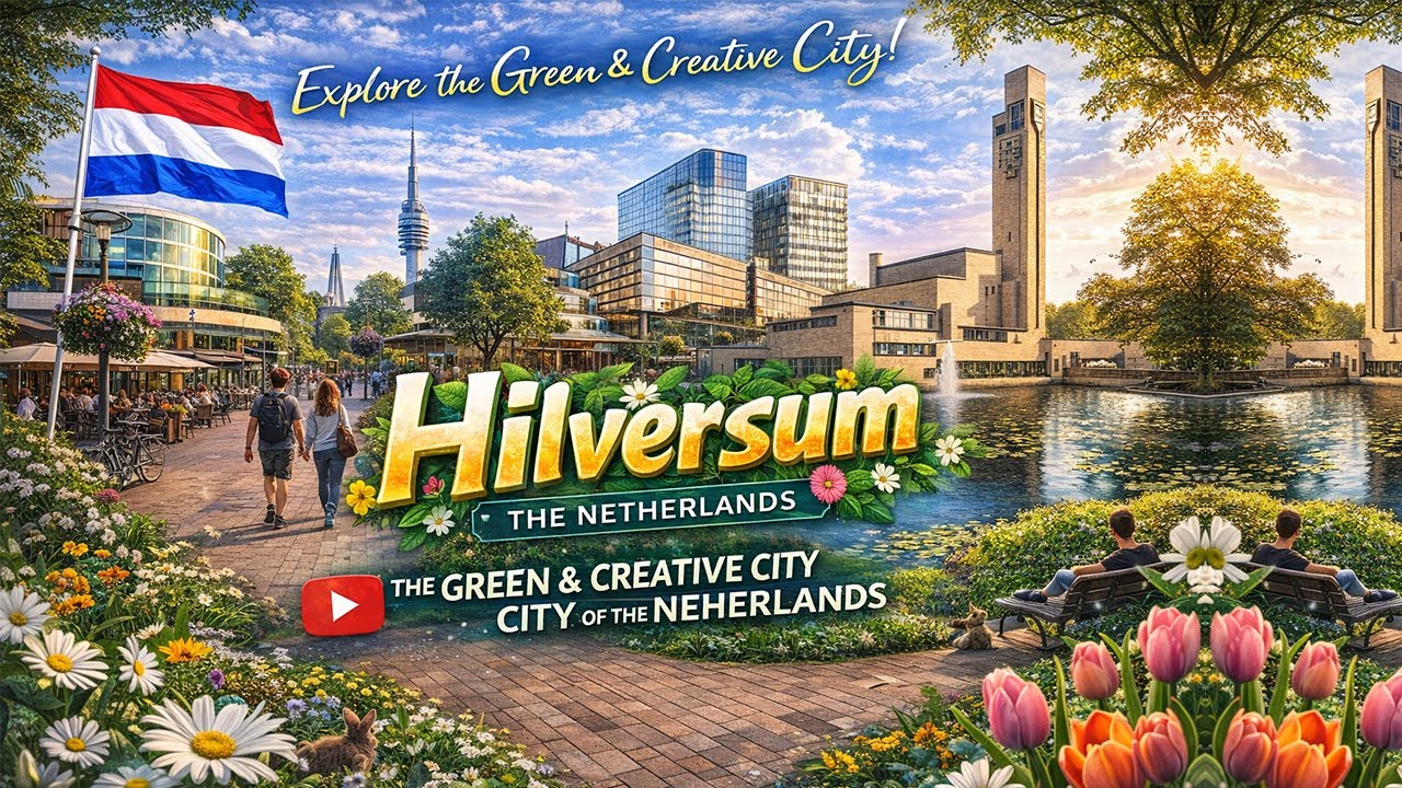 Hilversum Walking Tour | Media Capital of the Netherlands 🎬🇳🇱 Dutch City Center Exploration