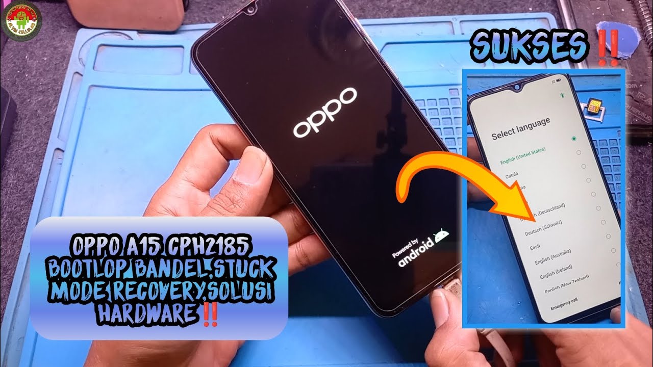 OPPO A15 CPH2185 BOOTLOP BANDEL,STUCK MODE RECOVERY,SOLUSI HARDWARE‼️