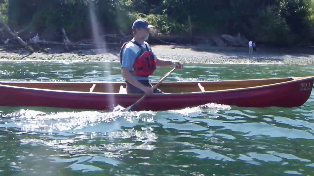 Nigel Foster canoeing on Puget Sound