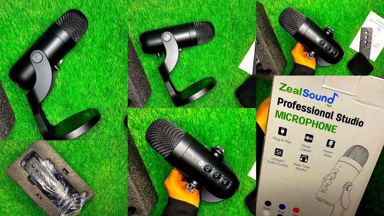 Unboxing New Mic 🎙️/ZealSound Professional studio Microphone for Gymchalk Videos 🔥❤️