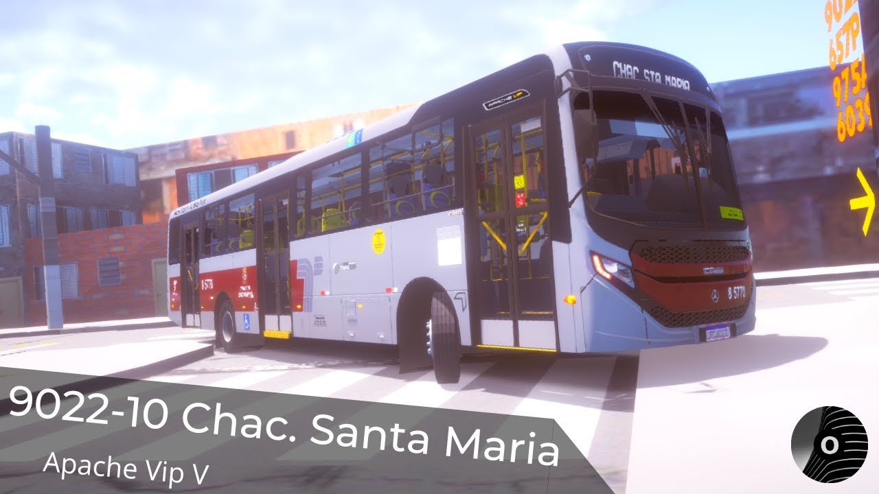 9022-10 CHÁC. SANTA MARIA com o APACHE VIP V (MB OF-1724) da TRANSCAP! Proton Bus Simulator