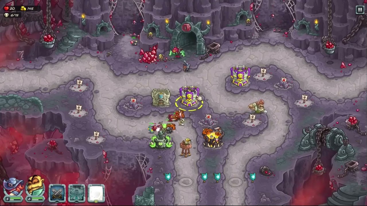 Kingdom Rush 5: Alliance [Ветеран] → 8.Карминные Шахты