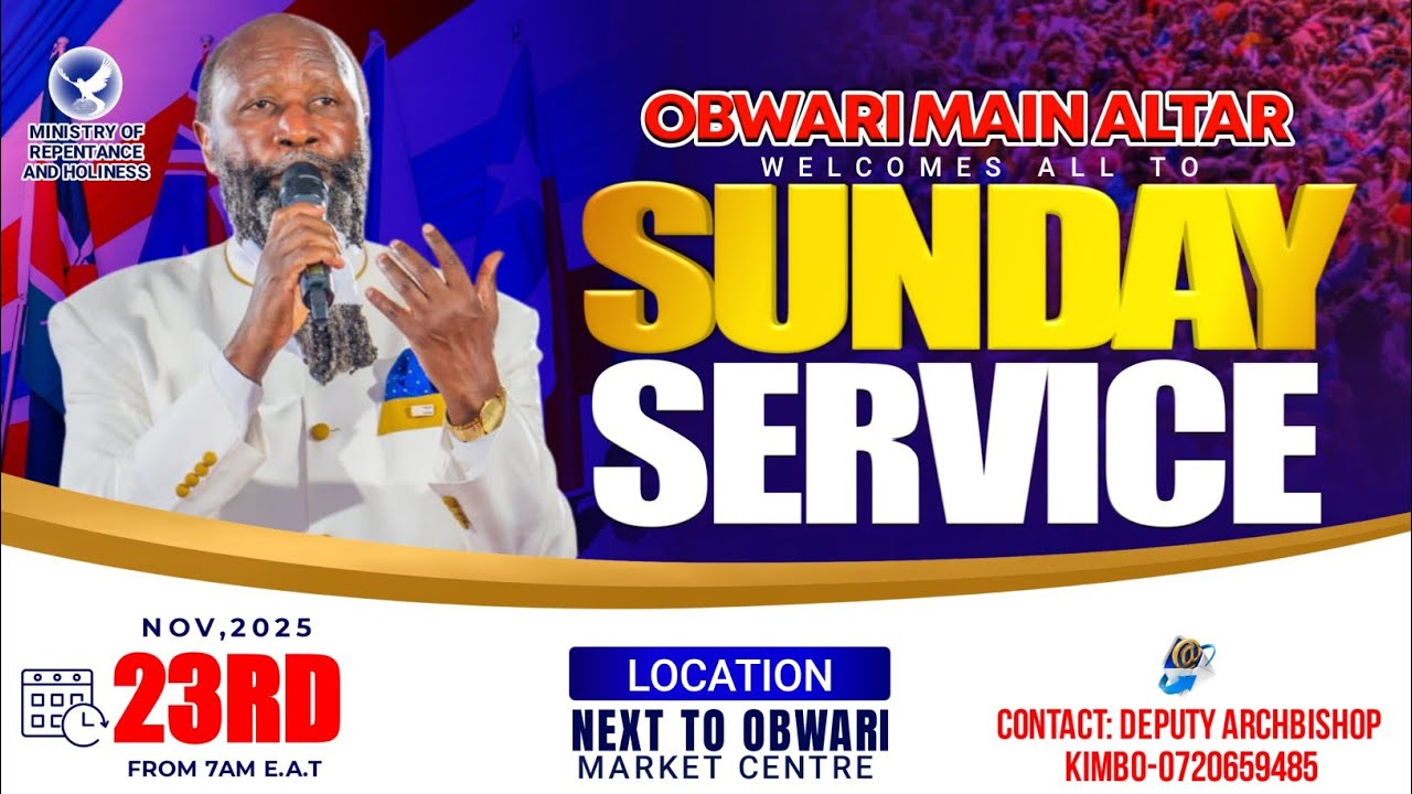 OBWARI MAIN ALTAR SUNDAY SERVICE NOVEMBER 23RD, 2025