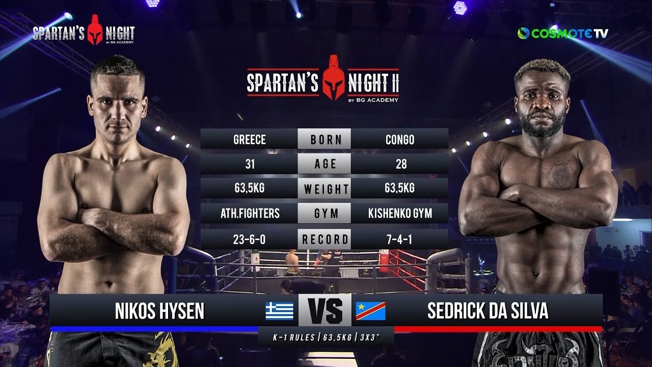 Spartan's Night II Nikos Hysen VS Sedrick Da Silva
