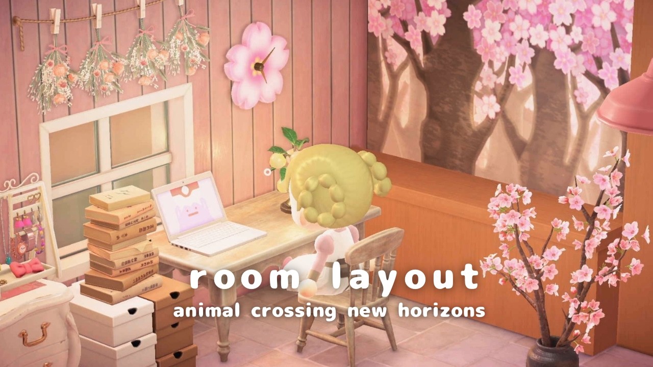 【あつ森】桜の見えるワンルーム🌸｜ルームレイアウト｜Cherry Blossom View One loom layout｜acnh ｜Speed Build