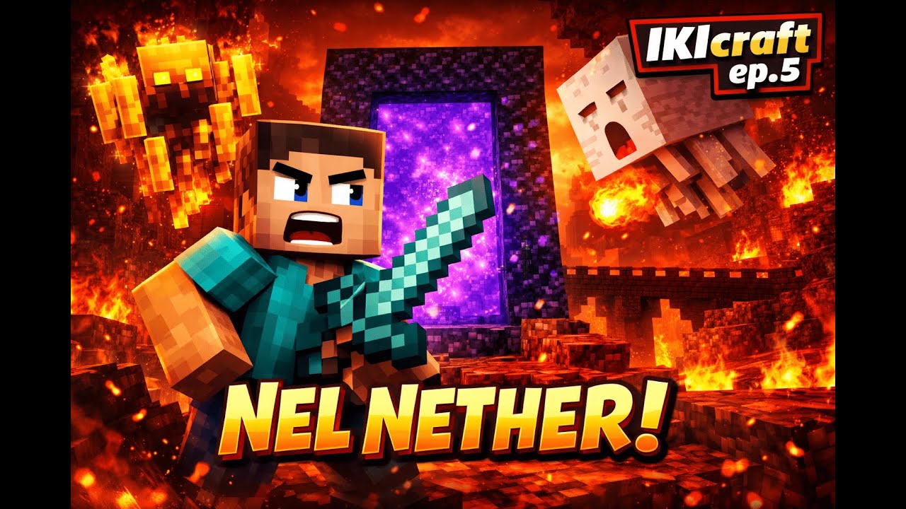 ESPLORO IL NETHER PER LA PRIMA VOLTA! | Minecraft Survival &ndash; IKIcraft Ep.5