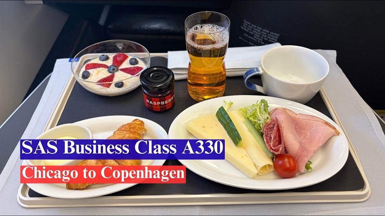 SAS Business Class A330, Chicago to Copenhagen