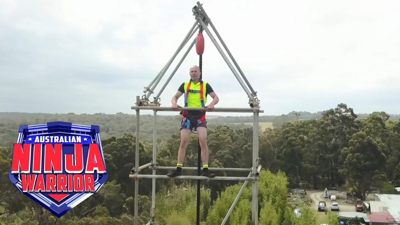 Ninja recreates Mt Midoriyama in his backyard | Australian Ninja Warrior 2018