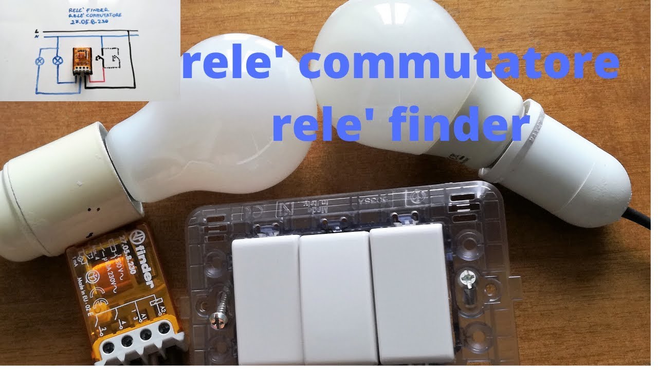 relè commutatore - relè 27.05 finder