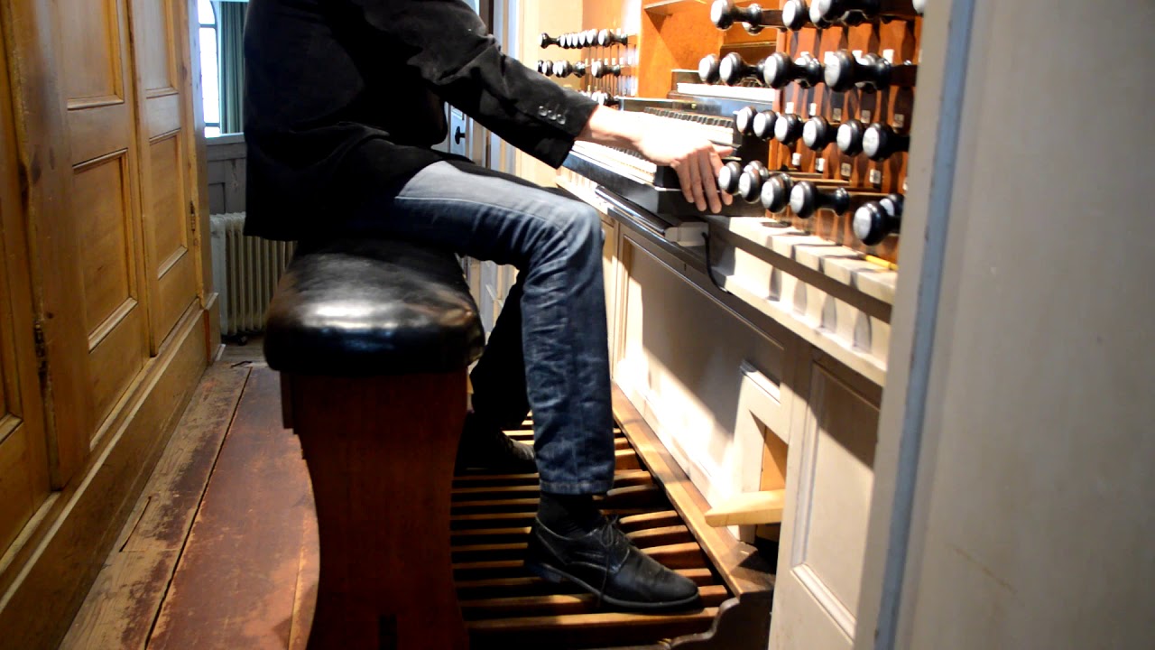 Arjan Versluis (stadsorganist Gorinchem), geïmproviseerde pedaaletude over Psalm 150