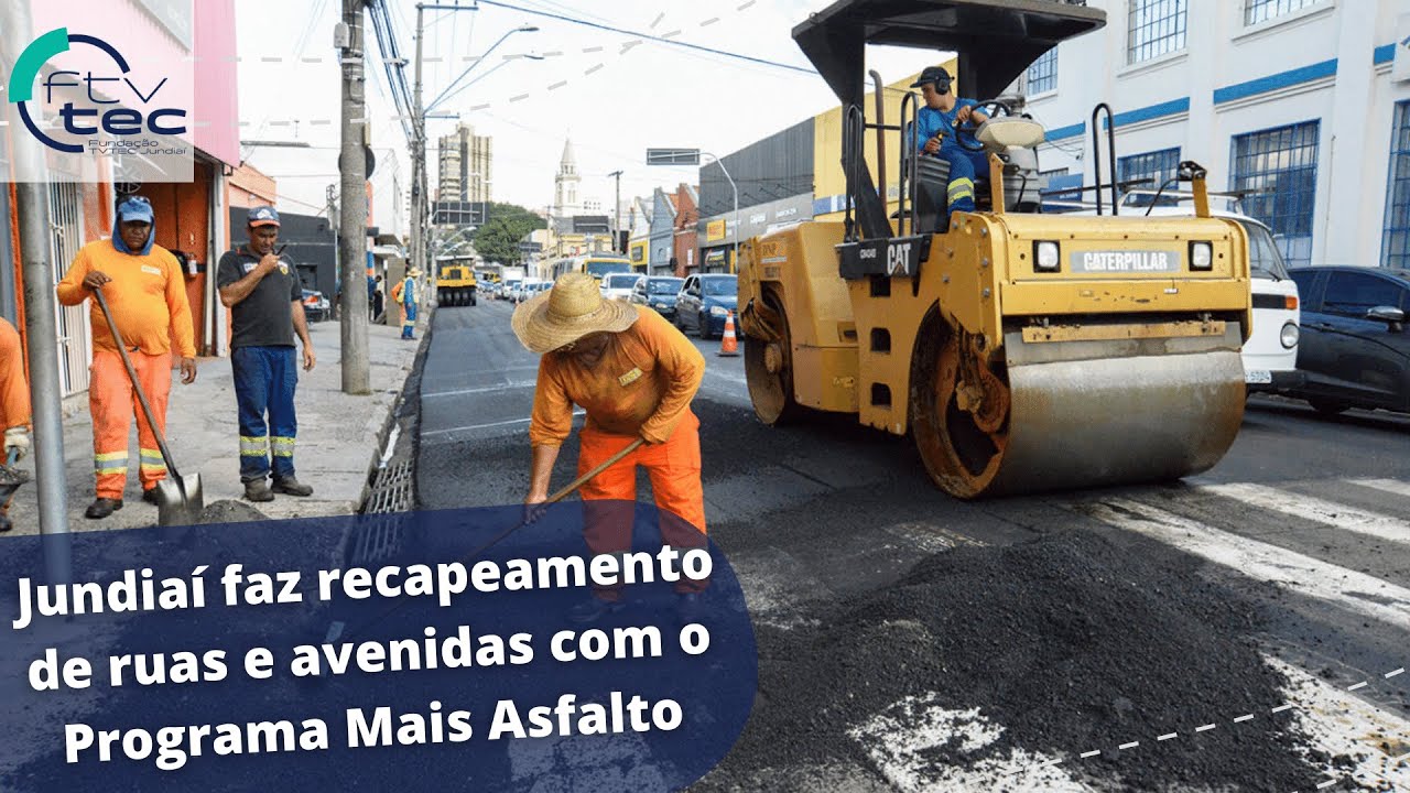 Jundia&iacute; faz recapeamento de ruas e avenidas com o Programa Mais Asfalto