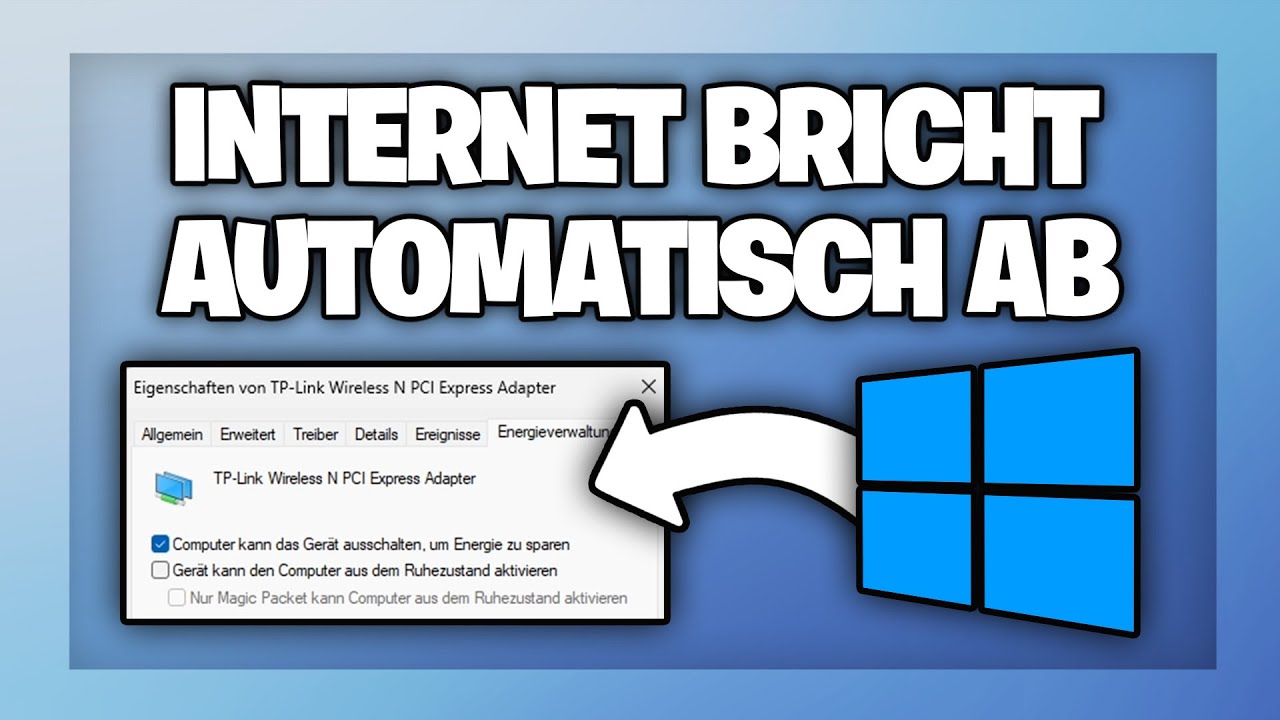 WLAN Verbindung bricht automatisch ab - WLAN schaltet sich aus beheben in Windows 11