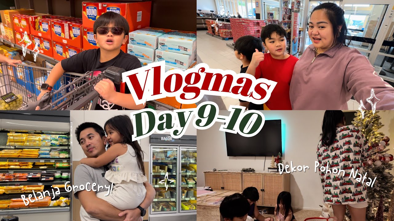 Belanja Grocery Bareng✨🛒 Cicil Dekor Pohon Natal🎄✨ Vlogmas 2025 day 9-10 | 677