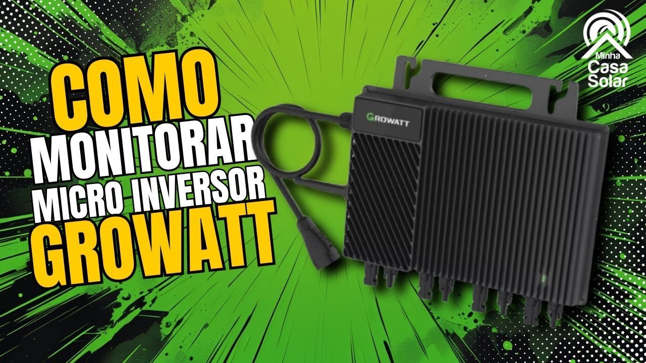 Como monitorar o MICRO INVERSOR da GROWATT - NEO2000M-X Growatt