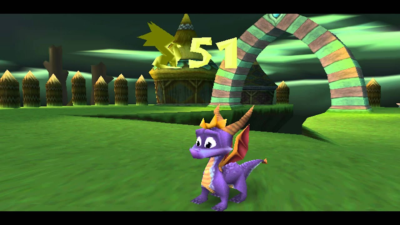 Spyro the Dragon (PS1) walkthrough - Tree Tops