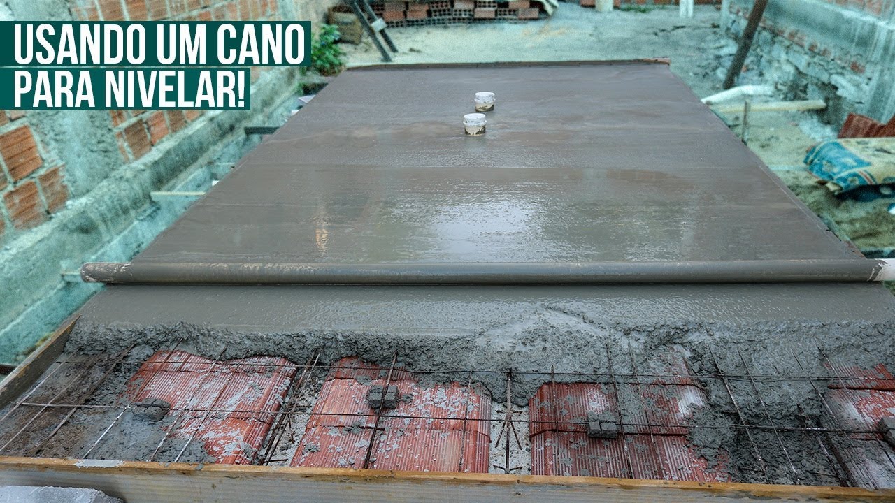 COMO DEIXAR A LAJE NIVELADA USANDO UM CANO!! VIDEO 06