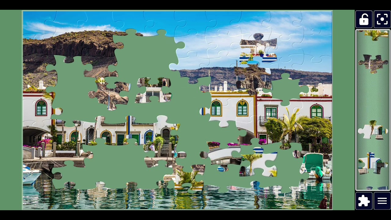Beautiful Harbor Jigsaw Puzzle 🧩 | Relaxing Brain Game | Scenic Puzzle Challenge | MISHIFUNPUZZLE