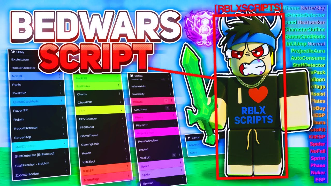 Взлом скрипта Roblox BEDWARS для KILL AURA, FLY, AIMBOT, BED NUKER + ОБХОД АНТИ-ЧИТА и МНОГОЕ ДРУ...