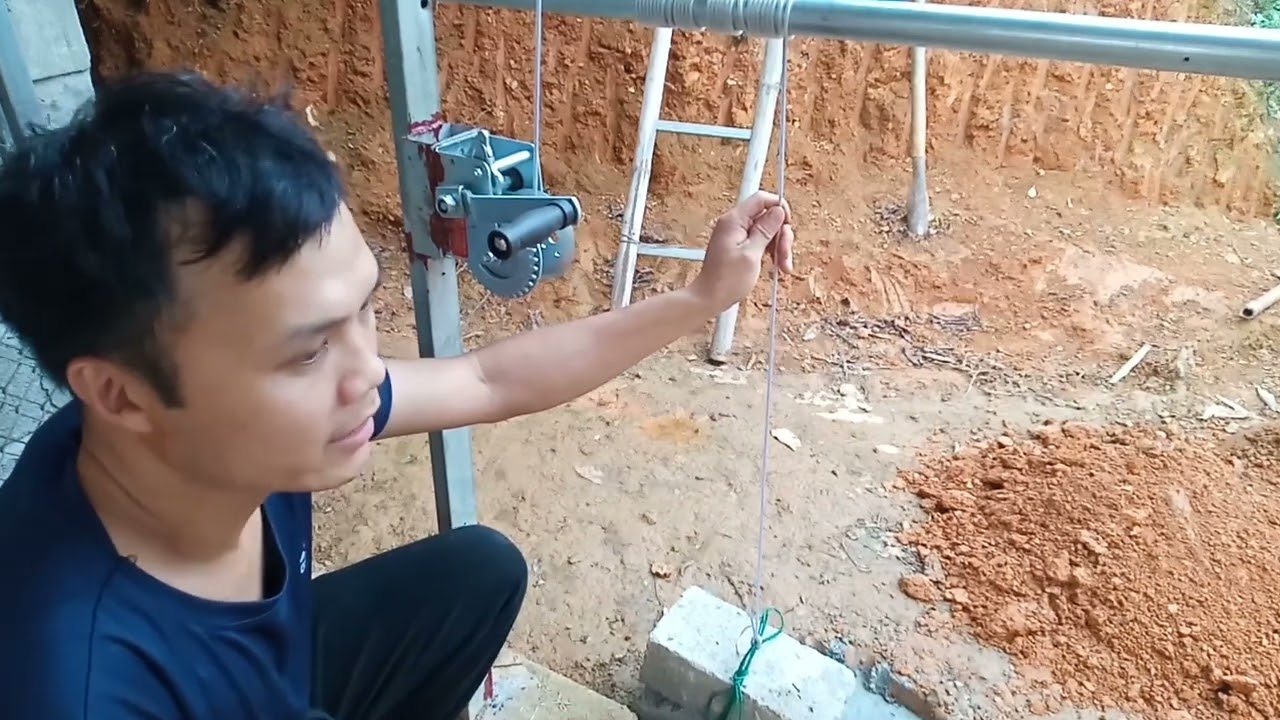 Chi tiết cách lắp hệ thống tời bạt che nắng, mưa cho chuồng trại