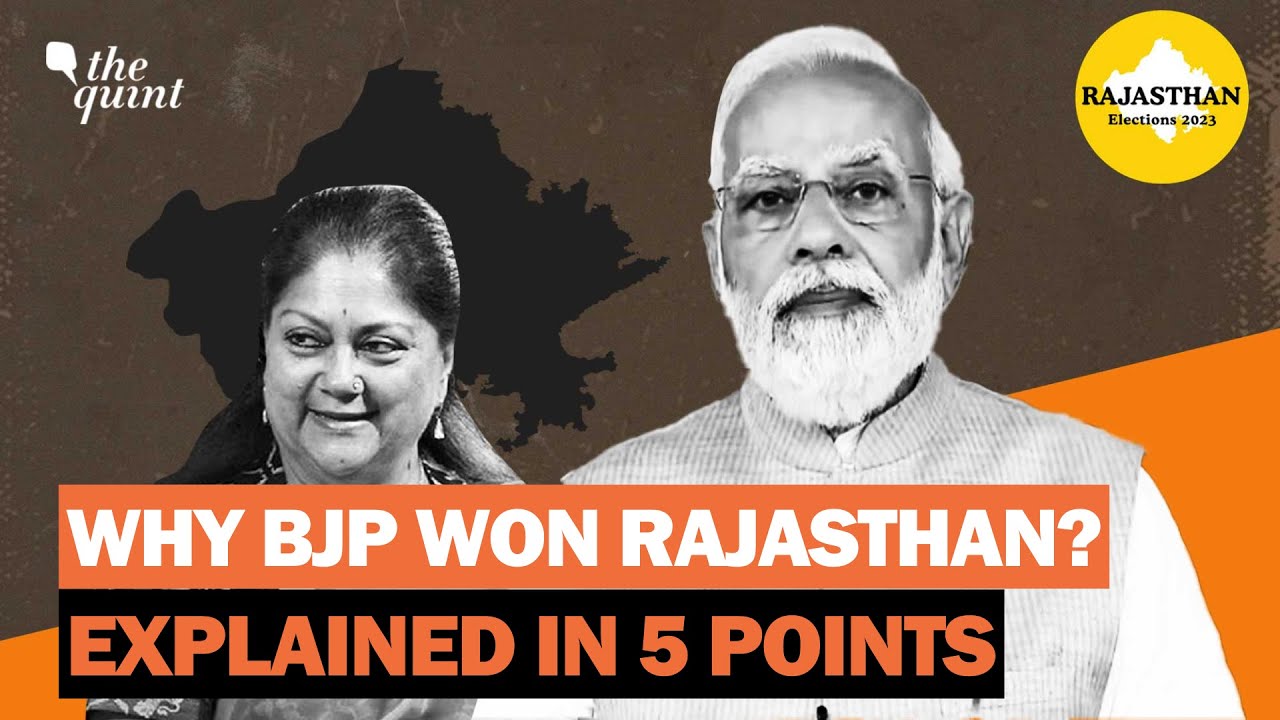 Rajasthan Election Results: How BJP Won India's Largest State | The Quint