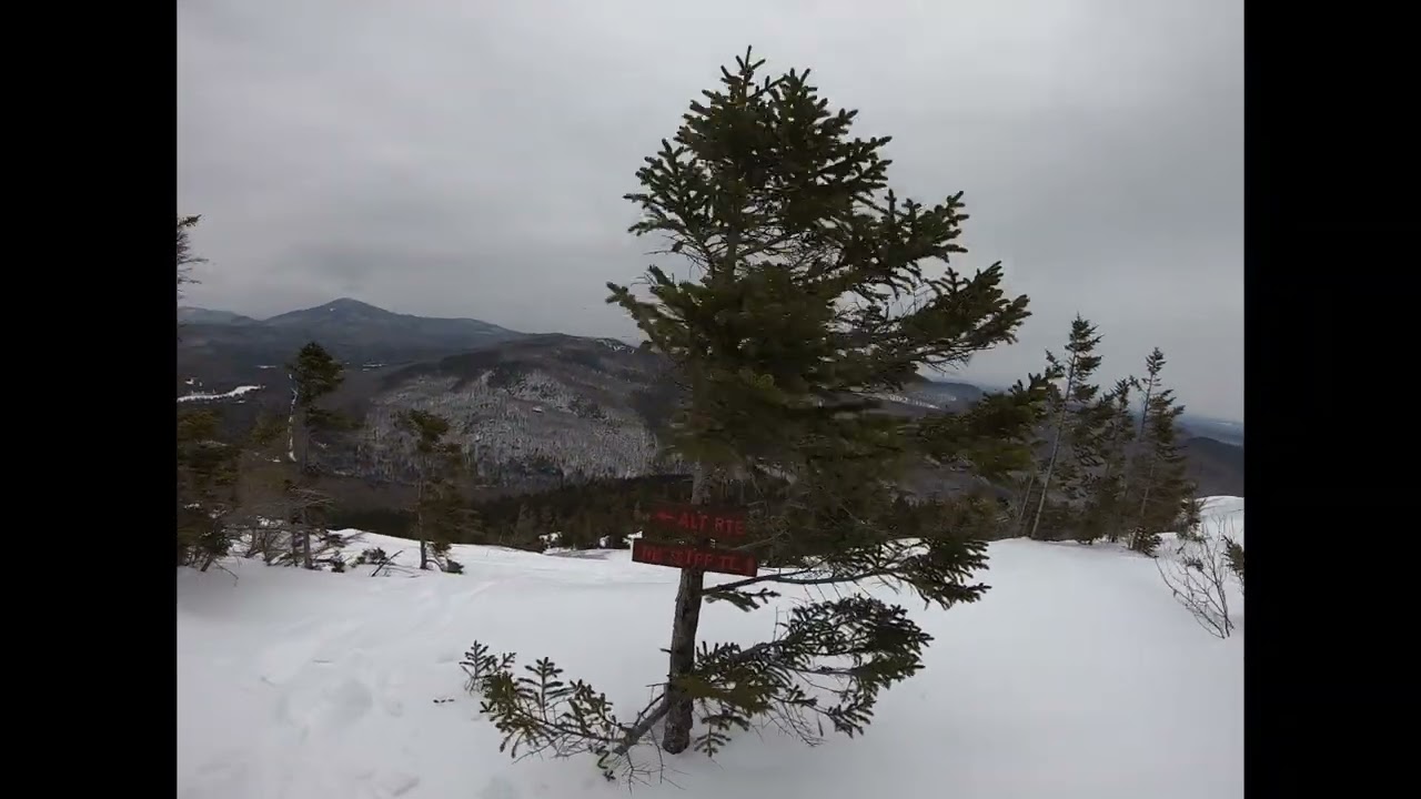 Bald Mountain winter hike Weld Maine