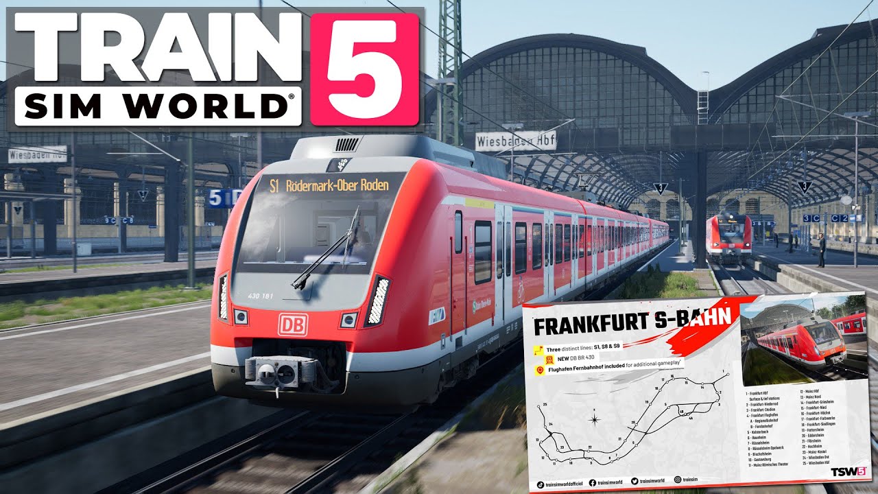TSW5 S-Bahn Frankfurt mit BR 430 | NEUE deutsche STRECKE für Train Sim World 5 Gameplay