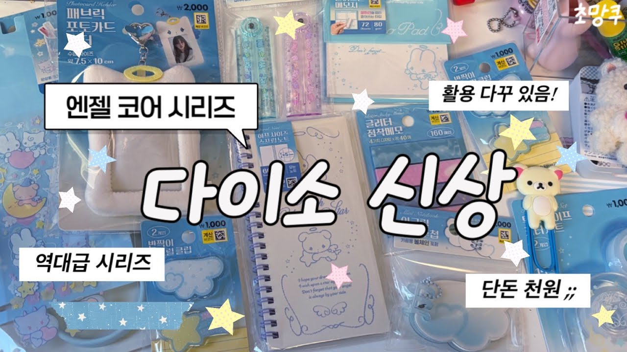 다이소 미쳤나;; 이게 천 원이라고? 🪽| 역대급 엔젤코어 하울 🎶 (다꾸 활용까지✨)