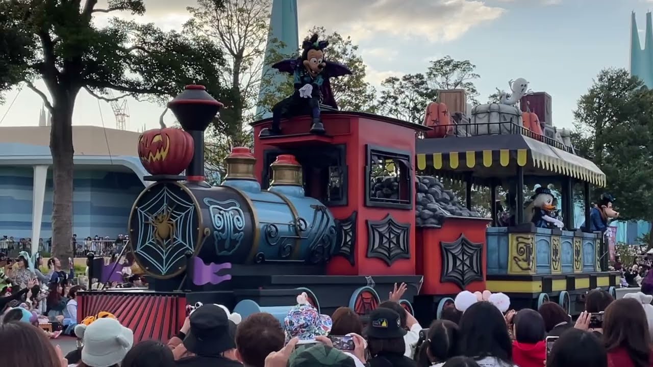 [4K] Spooky Boo Parade 2023, Disney Halloween parade, all floats, スプーキーブーパレード , Disneyland Tokyo